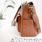 Side view of Camera handbag with Pockets and adjustable strap