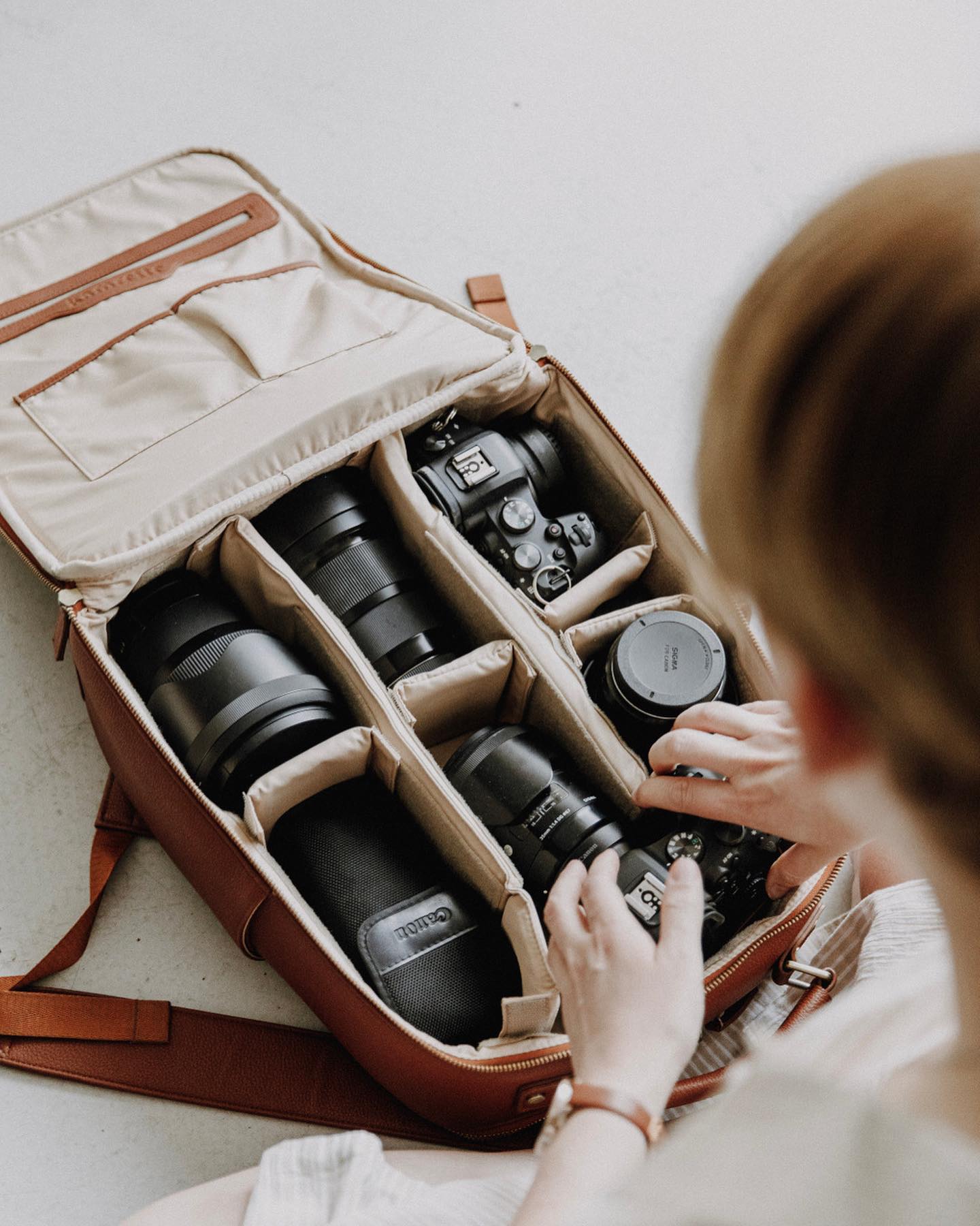 The Lyra Camera Backpack Kamrette